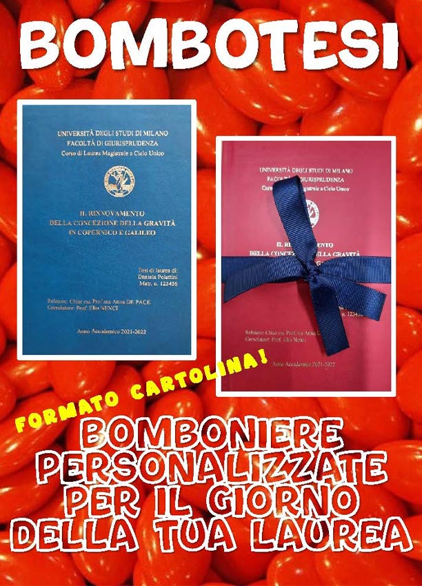 Gadgets per laurea, Bombotesi/Minitesi, Prezzi gadgets laurea milano,  stampa gadget laurea Milano